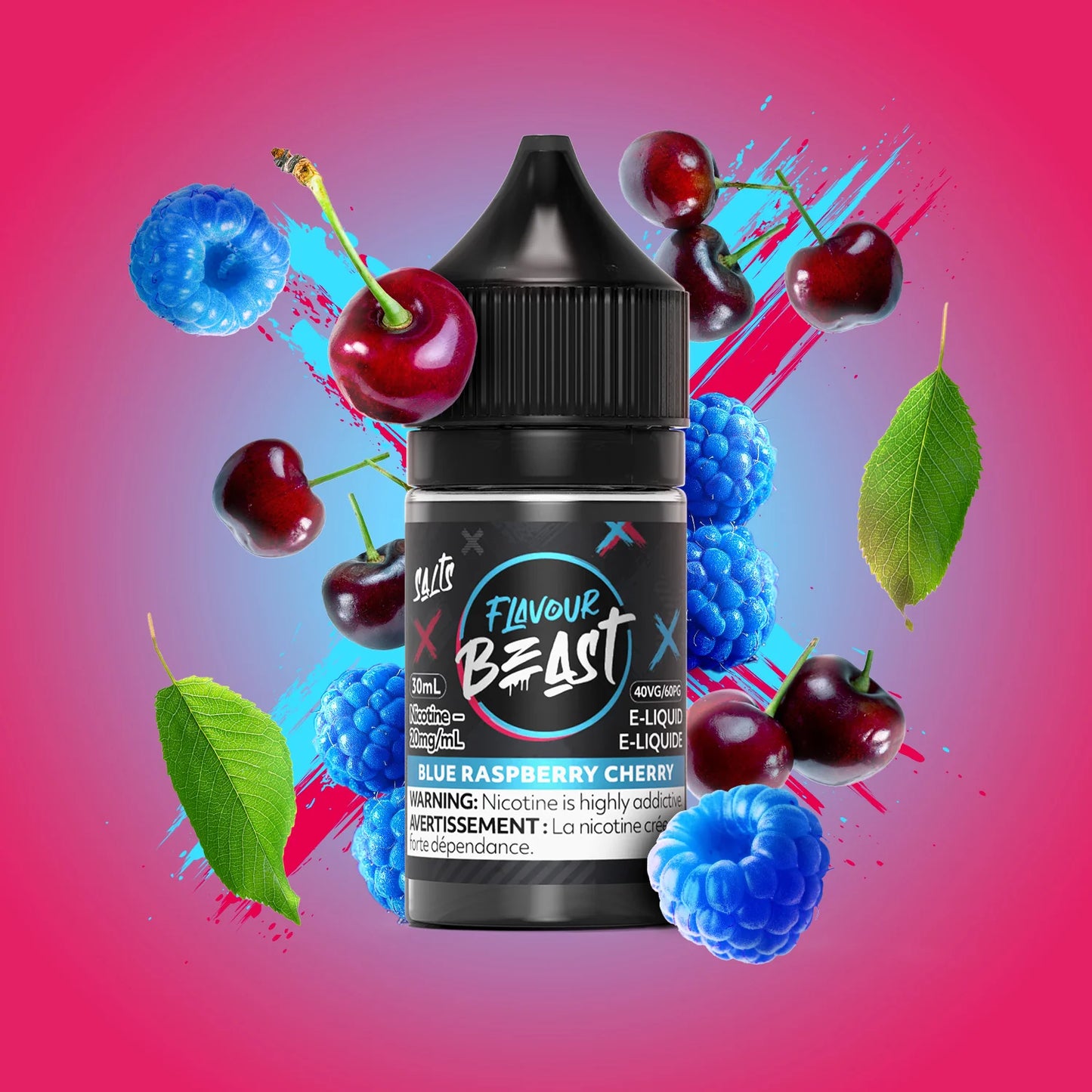 FLAVOUR BEAST E-LIQUID ~ BLUE RASPBERRY CHERRY 30ml