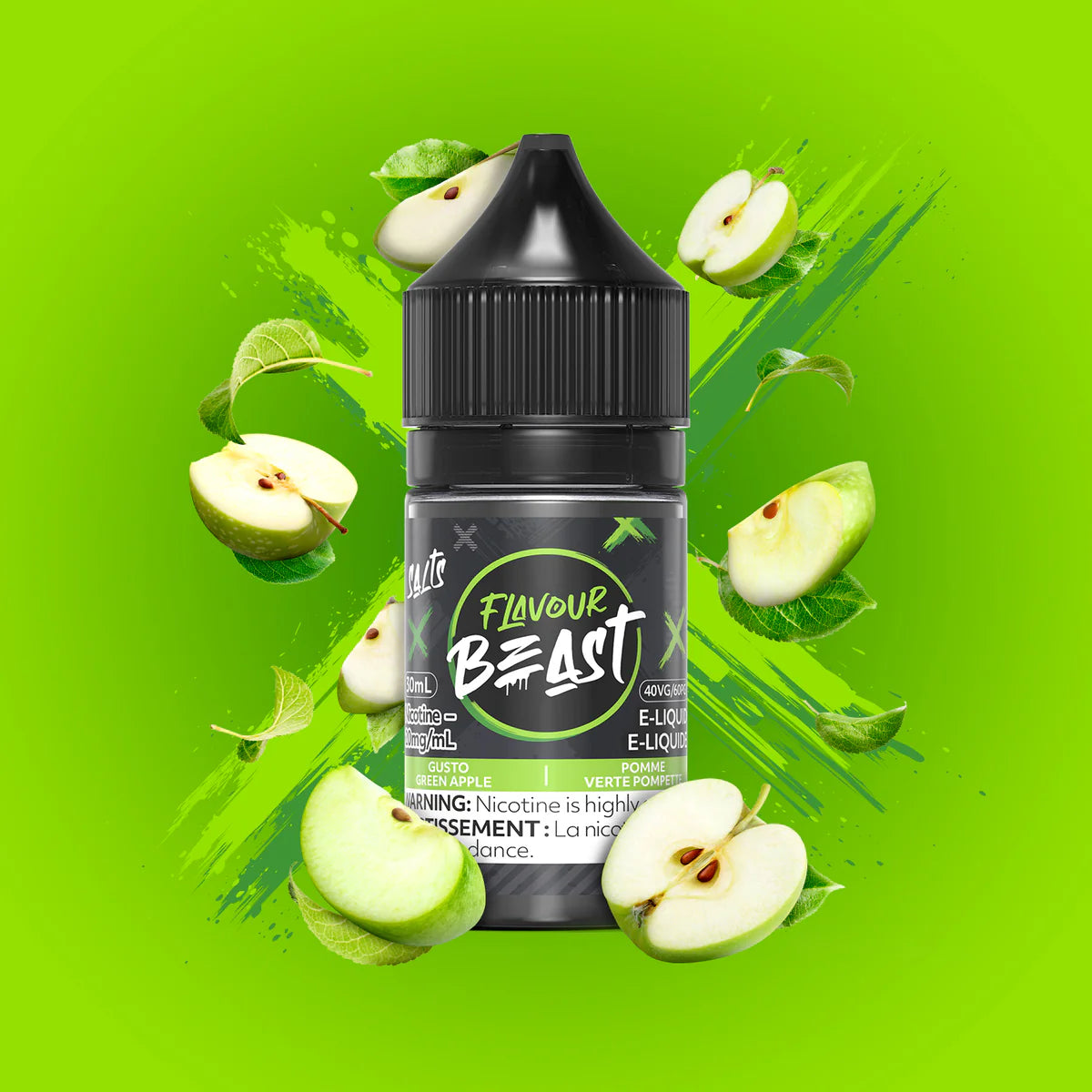 FLAVOUR BEAST E-LIQUID ~ GUSTO GREEN APPLE