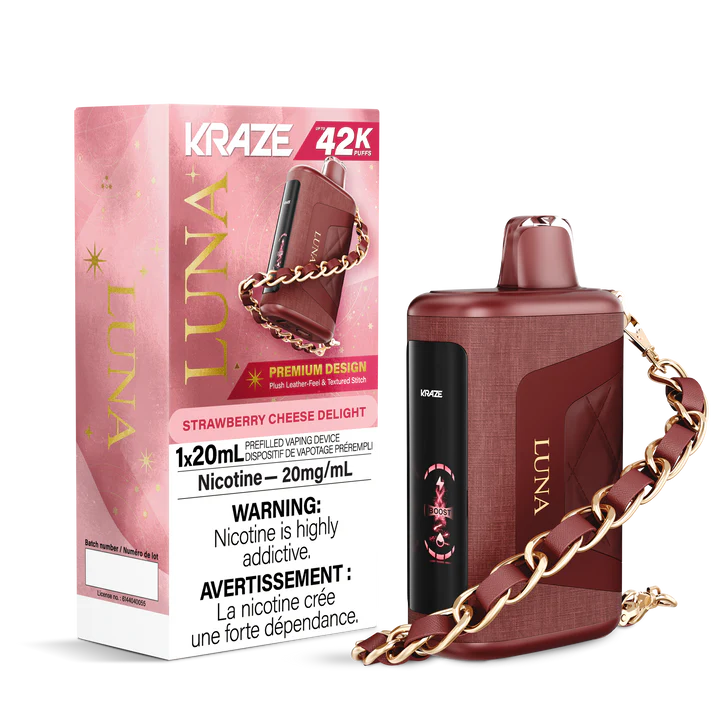 KRAZE LUNA 42K DISPOSABLE ~ STRAWBERRY CHEESE DELIGHT