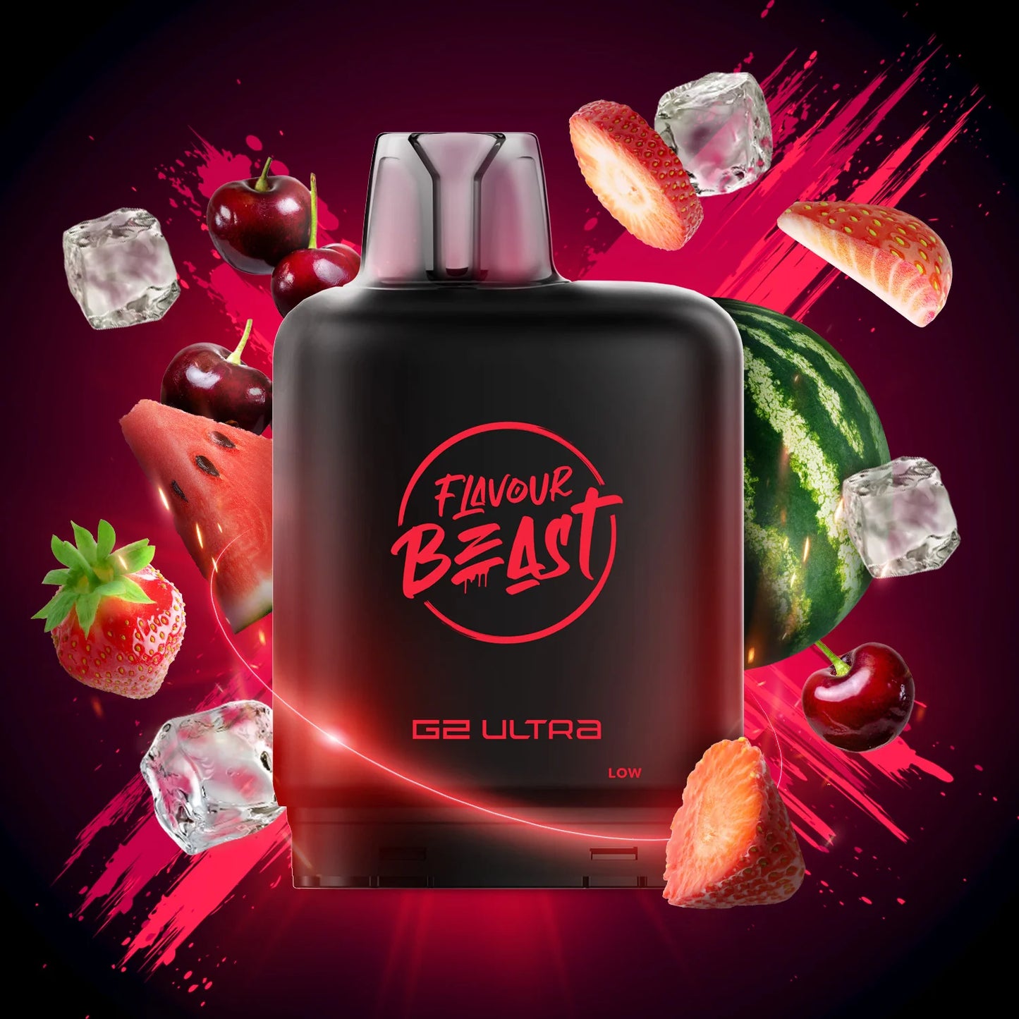 50K LEVEL X G2 ULTRA POD ~ STRAWBERRY CHERRY WATERMELON ICED