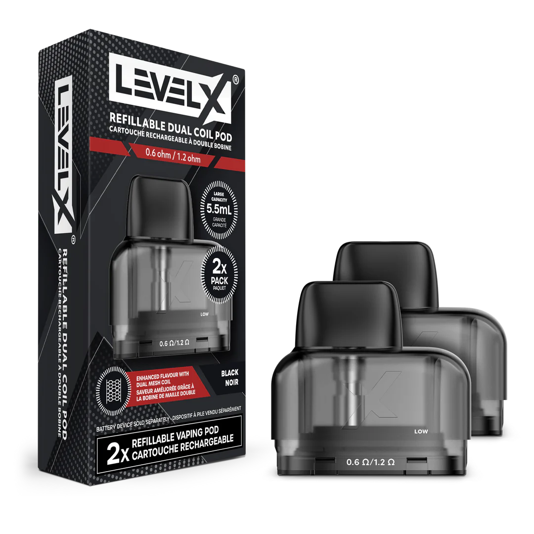 LEVEL X DUAL POD FILLABLE DUAL COIL POD (2PK)