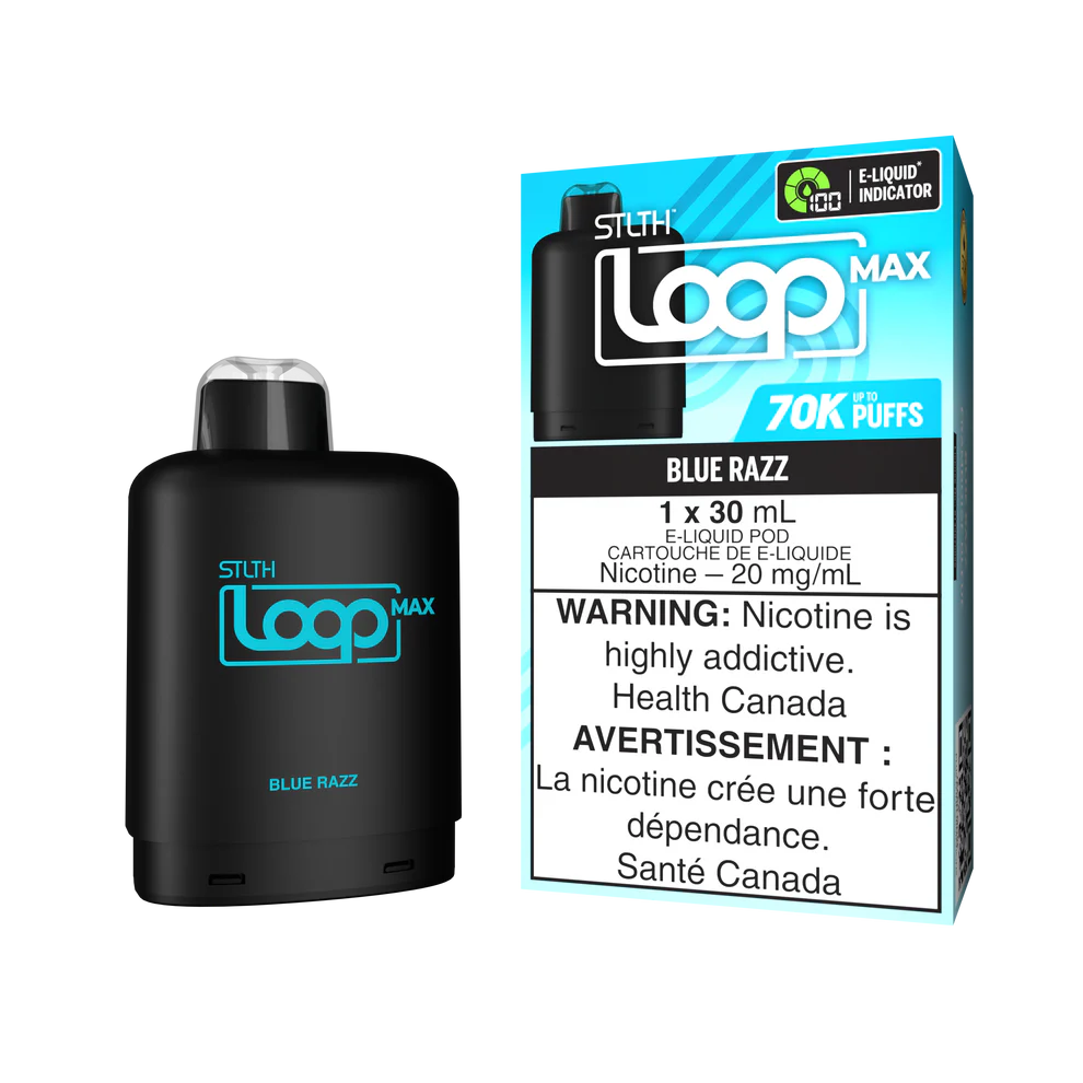 STLTH LOOP MAX 70K PODS ~ BLUE RAZZ