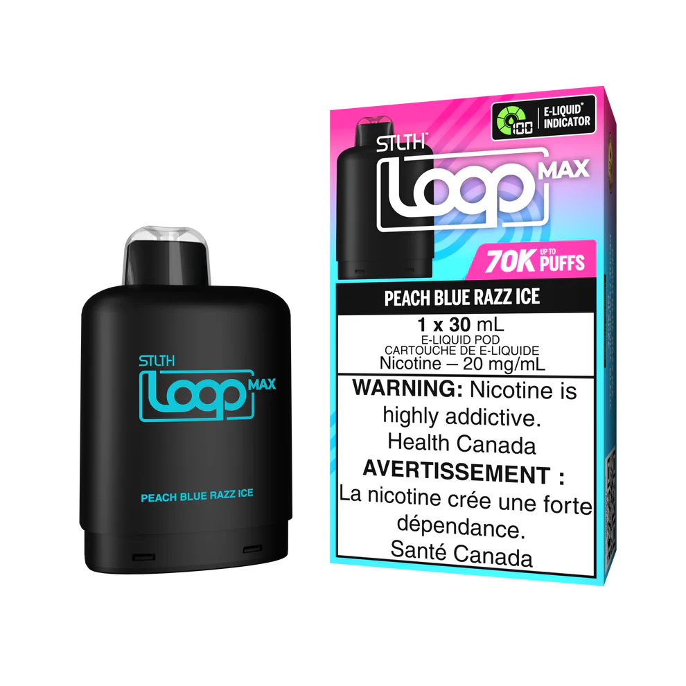 STLTH LOOP MAX 70K PODS ~ PEACH BLUE RAZZ ICE