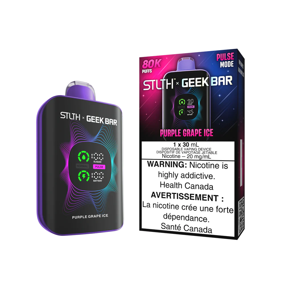 STLTH x GEEK BAR ~ PURPLE GRAPE ICE 80K