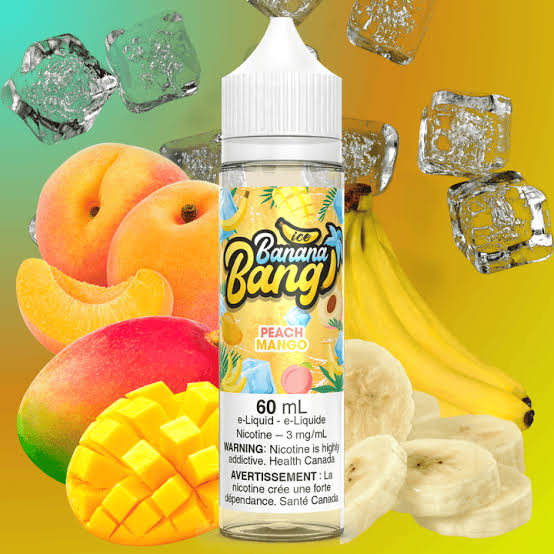 BANANA BANG ~ PEACH MANGO 60ml 3mg