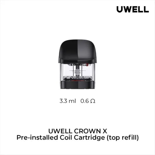UWELL CROWN 0.6 ohm REPLACEMENT PODS 2/PK