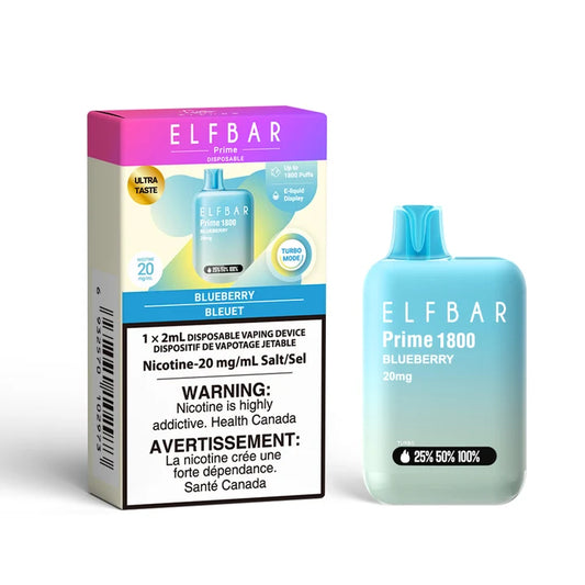 ELF BAR PRIME 1800 DISPOSABLE ~ BLUEBERRY