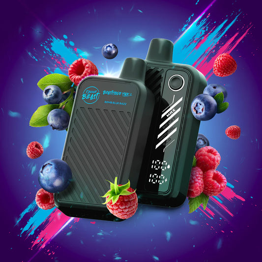 FLAVOUR BEAST MODE MAX 2 50K DISPOSABLE ~ BOMB BLUE RAZZ