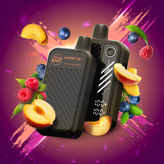 FLAVOUR BEAST MODE MAX 2 50K DISPOSABLE ~ PACKIN' PEACH BERRY