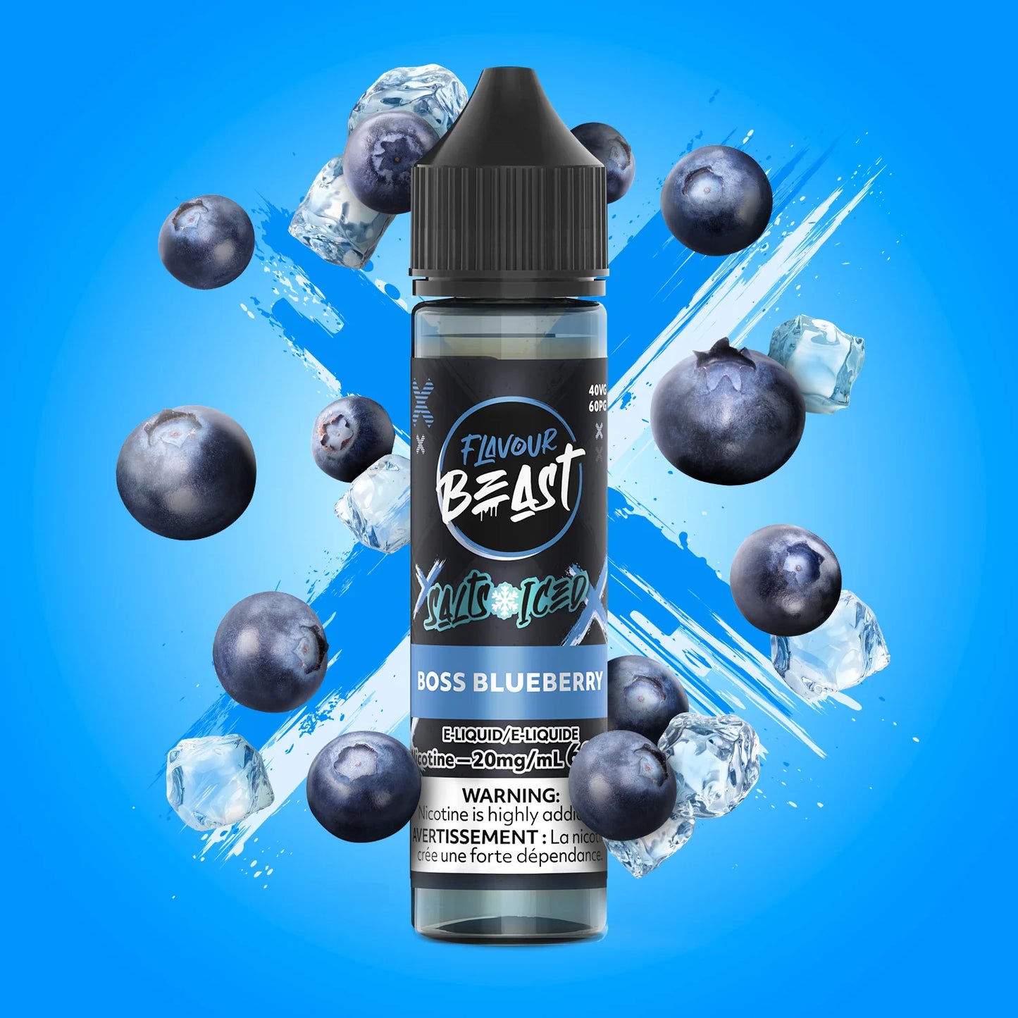 FLAVOUR BEAST E-LIQUID 60 ml ~ BOSS BLUEBERRY