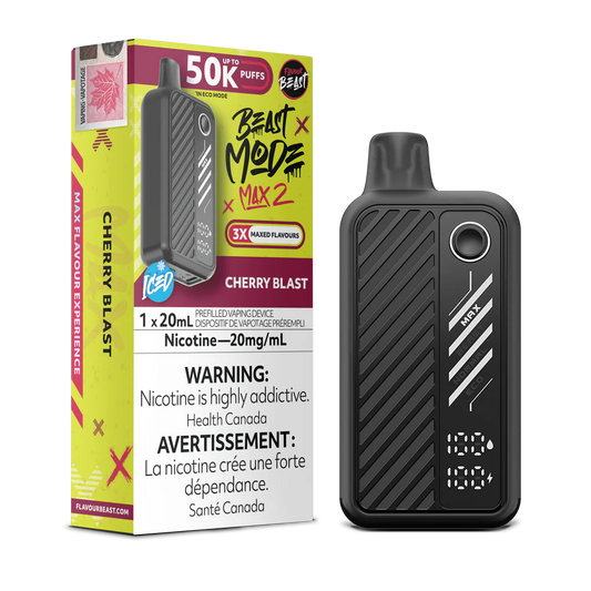 FLAVOUR BEAST MODE MAX 2 50K DISPOSABLE ~ CHERRY BLAST