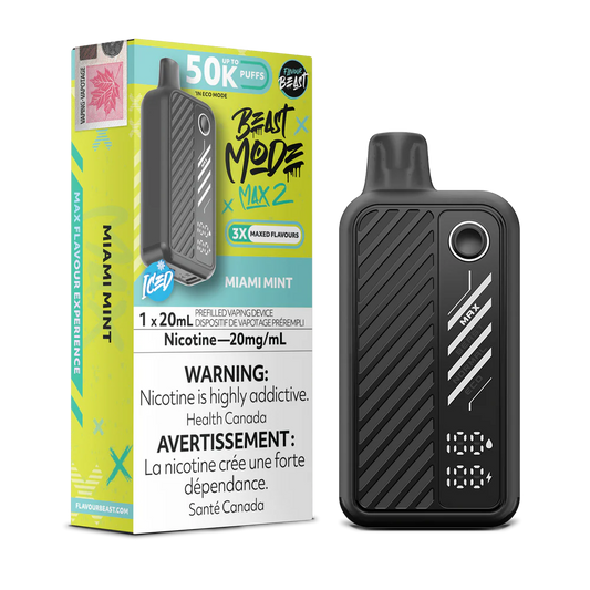 FLAVOUR BEAST MODE MAX 2 50K DISPOSABLE ~ MIAMI MINT