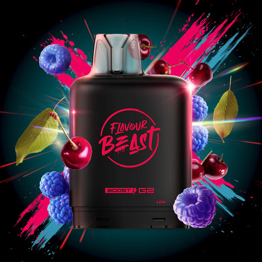 25K LEVEL X BOOST G2 POD ~ BLUE RASPBERRY CHERRY