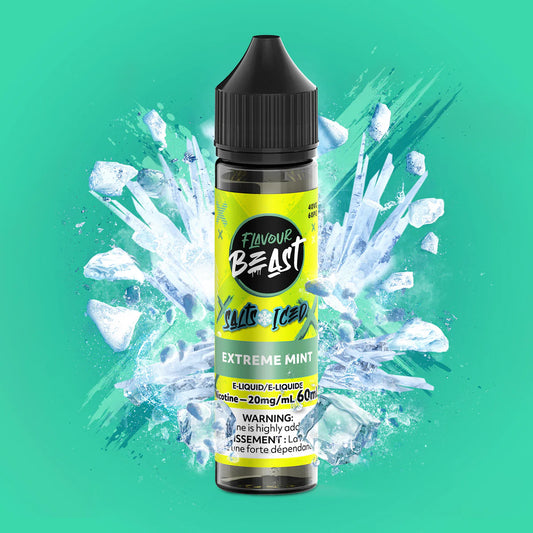 FLAVOUR BEAST E-LIQUID 60ml ~ EXTREME MINT ICED