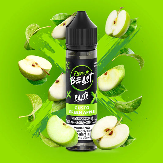FLAVOUR BEAST E-LIQUID 60ml ~ GUSTO GREEN APPLE