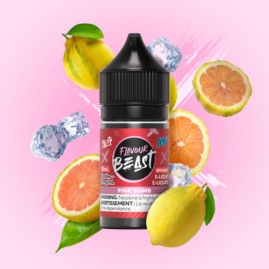 FLAVOUR BEAST E-LIQUID ~ PINK BOMB ICED 30ml