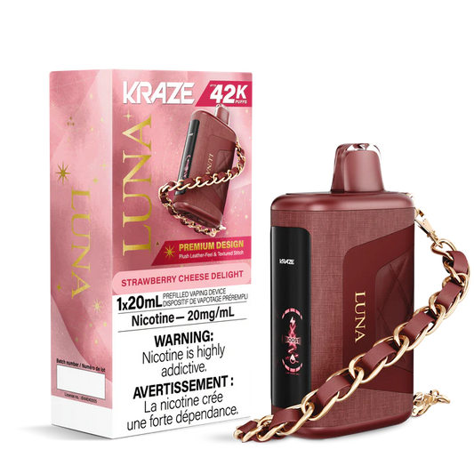 KRAZE LUNA 42K DISPOSABLE ~ STRAWBERRY CHEESE DELIGHT