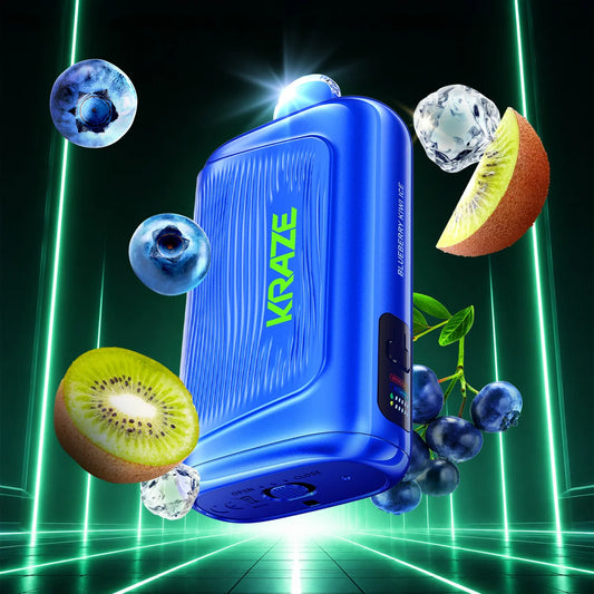 KRAZE GIGA 150K DISPOSABLE ~ BLUEBERRY KIWI ICE 40ml