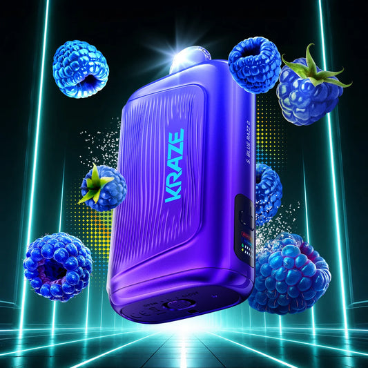KRAZE GIGA 150K DISPOSABLE ~ S. BLUE RAZZ G 40ml