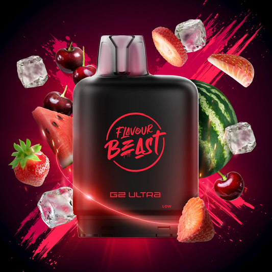 50K LEVEL X G2 ULTRA POD ~ STRAWBERRY CHERRY WATERMELON ICED