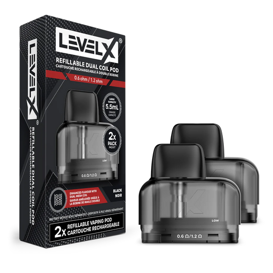 LEVEL X DUAL POD FILLABLE DUAL COIL POD (2PK)