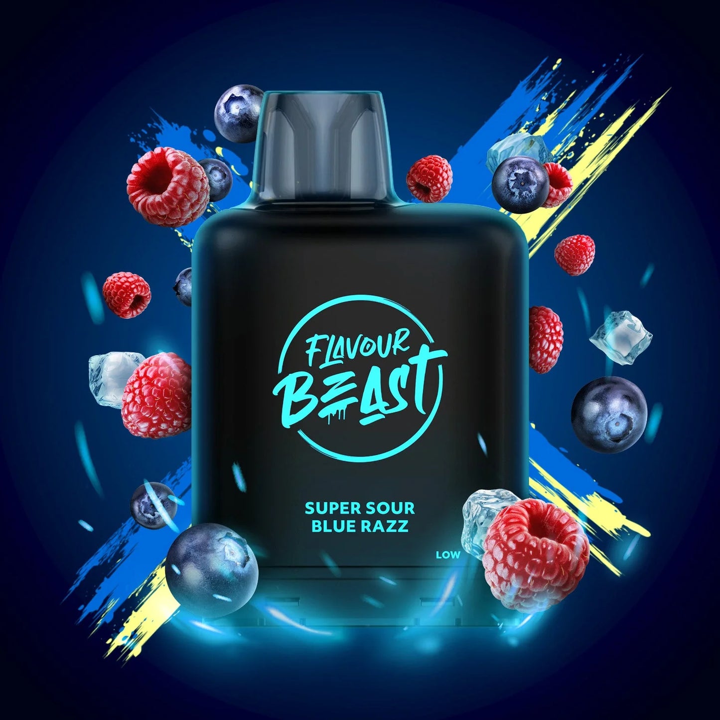 25K LEVEL X BOOST G2 POD ~ SUPER SOUR BLUE RAZZ ICED