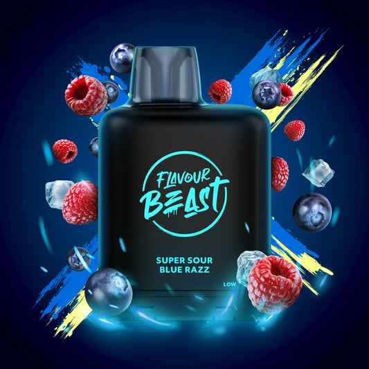 25K LEVEL X BOOST G2 POD ~ SUPER SOUR BLUE RAZZ ICED