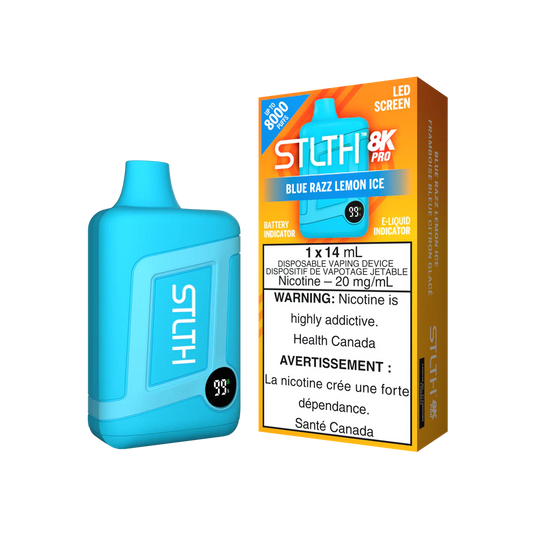 STLTH 8K PRO DISPOSABLE ~ BLUE RAZZ LEMON ICE