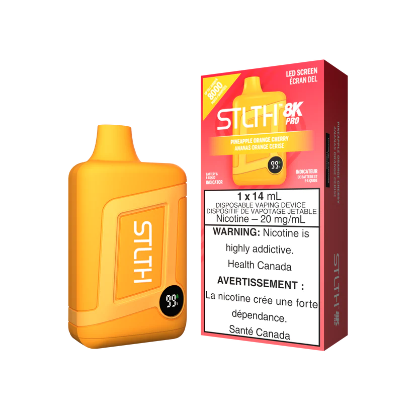 STLTH 8K PRO DISPOSABLE ~ PINEAPPLE ORANGE CHERRY