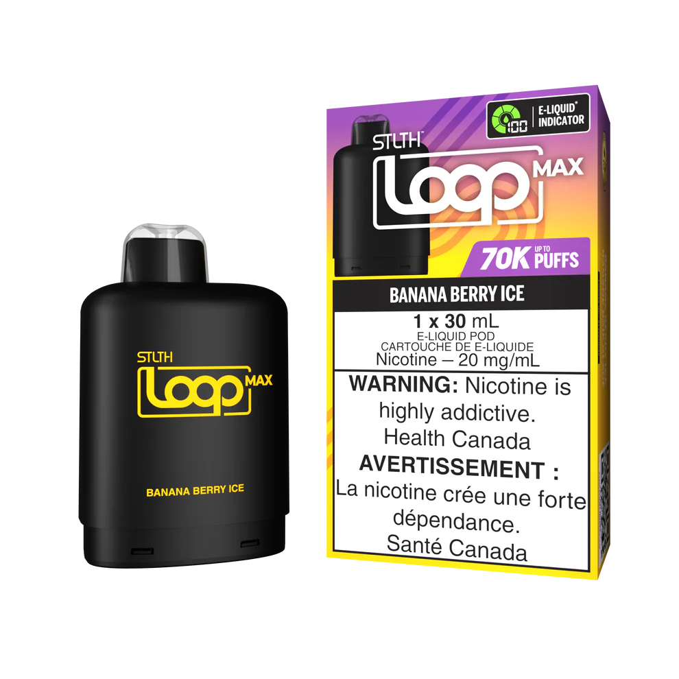 STLTH LOOP MAX 70K PODS ~ BANANA BERRY ICE