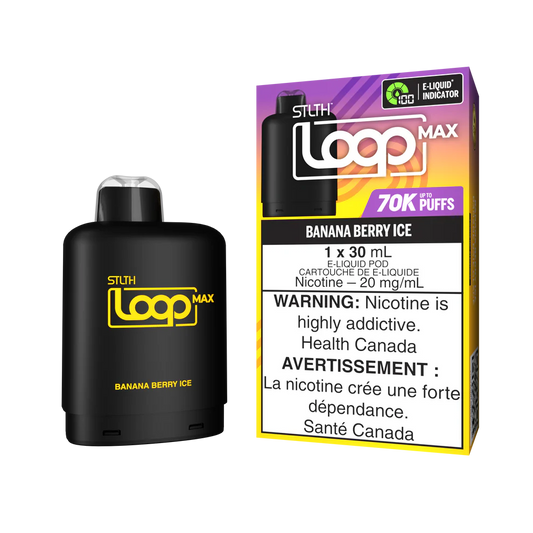 STLTH LOOP MAX 70K PODS ~ BANANA BERRY ICE