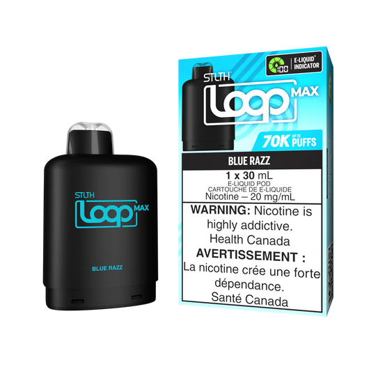STLTH LOOP MAX 70K PODS ~ BLUE RAZZ