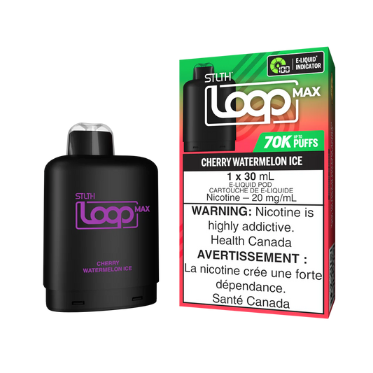 STLTH LOOP MAX 70K PODS ~ CHERRY WATERMELON ICE