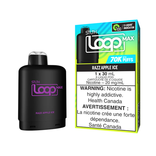 STLTH LOOP MAX 70K PODS ~ RAZZ APPLE ICE