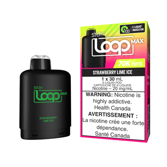 STLTH LOOP MAX 70K PODS ~ STRAWBERRY LIME ICE