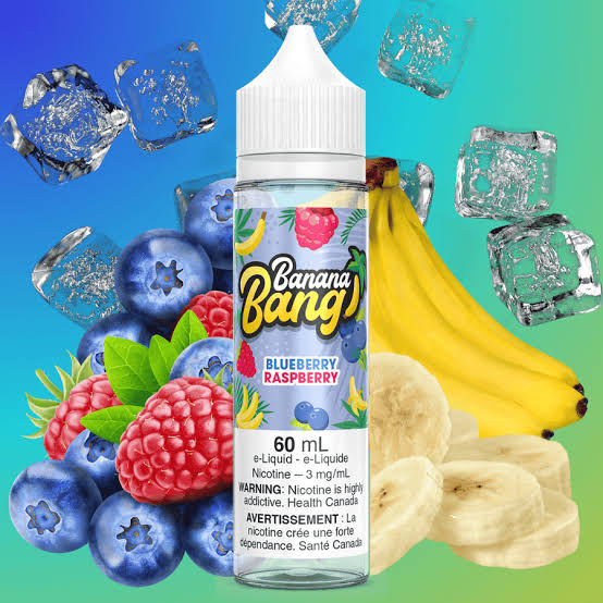 BANANA BANG ~ BLUEBERRY RASPBERRY 60ml 3mg